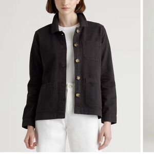 Quince Black Utility Jacket for Women
